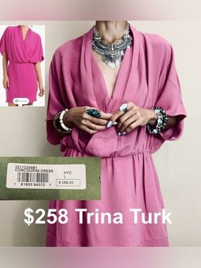 $258 Brand New Trina Turk size L